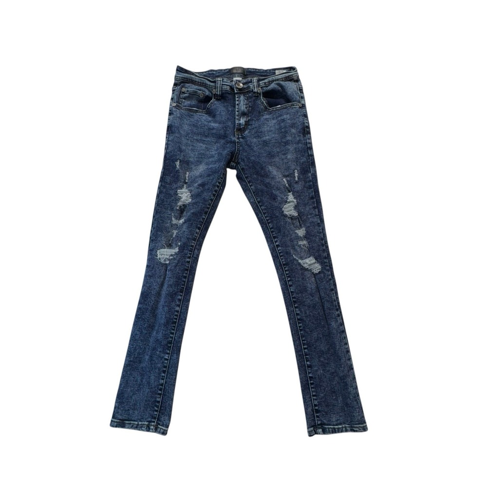 Bleecker And Mercer Distressed Denim Jeans Womens 30/30 Super Skinny Fit